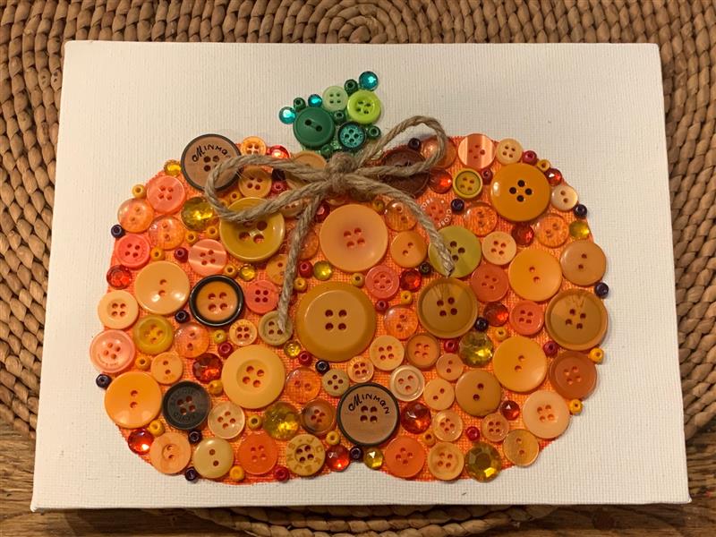 Pumpkin Button Art